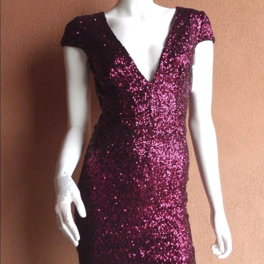 Sequin small zoey dress Population dress nwot